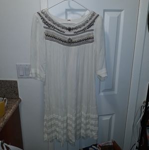 Free people Embroidered dress XS